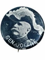 WW1 Canadian British General Joffre Patriotic Button WW1 Canadian British General Joffre Patriotic Button