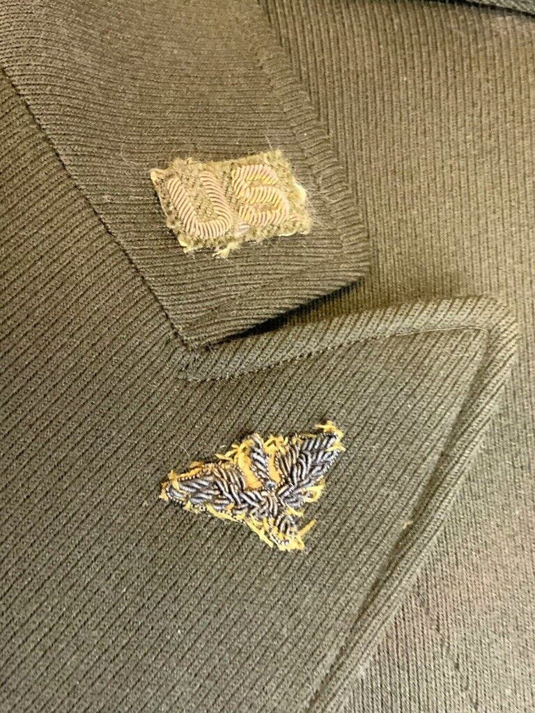 WW2 USAAF 10th Air Force CBI Bullion Insignia Named 4 Pocket Officers Tunic WW2 USAAF 10th Air Force CBI Bullion Insignia Named 4 Pocket Officers Tunic