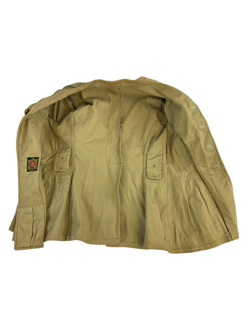 Pre WW2 Canadian Militia Khaki Officers Tropical Service Dress Uniform Jacket Pre WW2 Canadian Militia Khaki Officers Tropical Service Dress Uniform Jacket