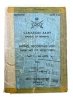 Canadian Army Laying Recording Marking Minefields 1955 Soft Cover Reference Book