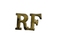 WW2 British Royal Fusiliers Regiment Metal Shoulder Title Single