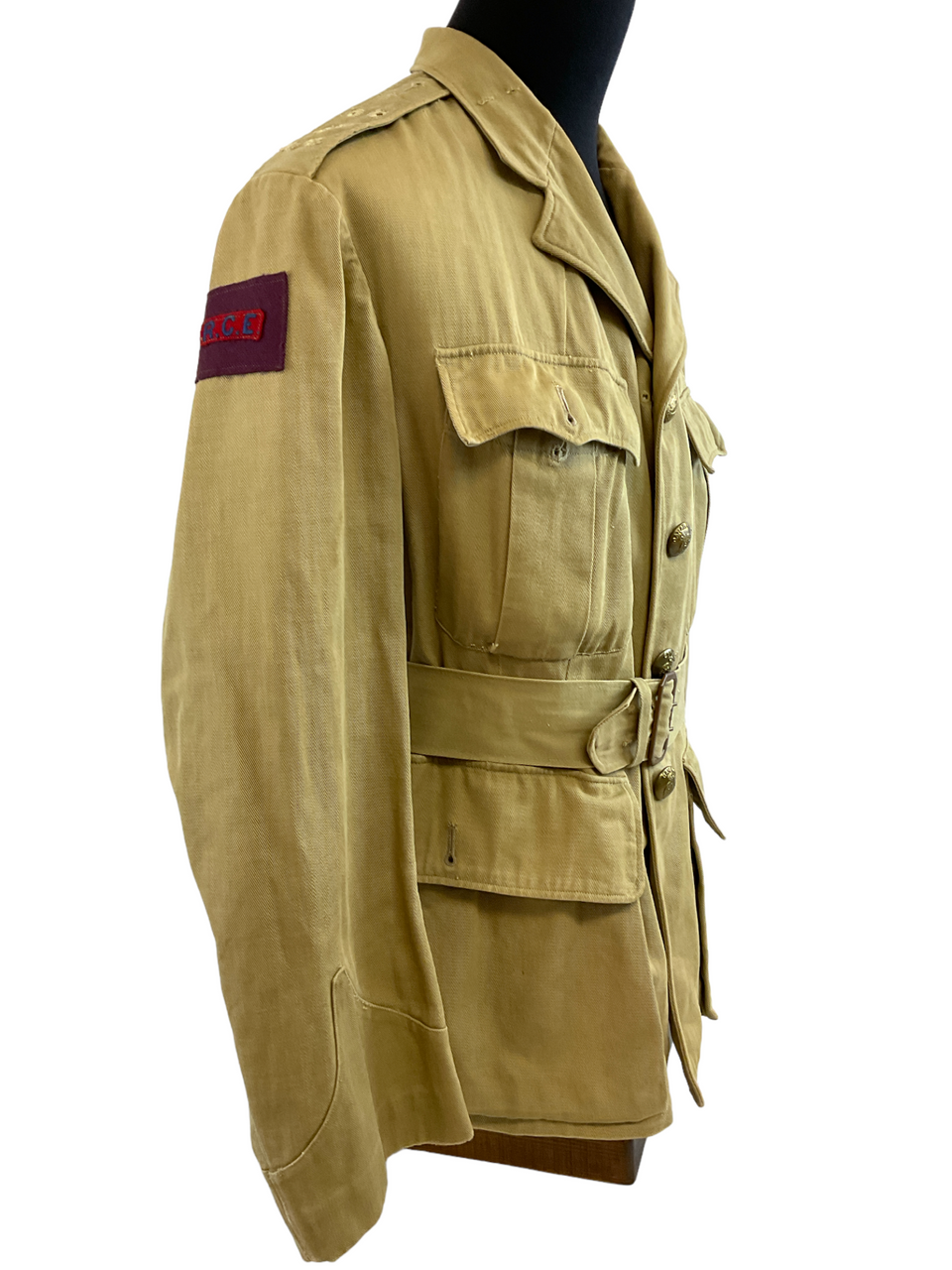 WW2 Canadian Officers 5th Division RCE Engineers Summer Tropical Jacket Tailored WW2 Canadian Officers 5th Division RCE Engineers Summer Tropical Jacket Tailored