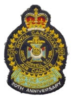 Royal Canadian Air Cadets 700 Squadron 20th Anniversary Patch