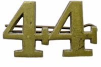 Canadian Militia 44th Lincoln Pill Box Cap Badge Numbers