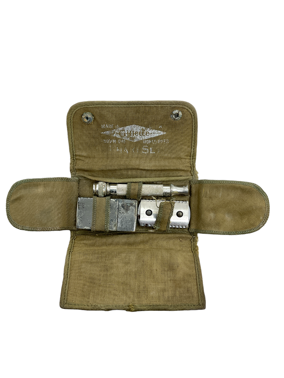 WW1 US Canadian CEF AEF Gillette Shaving Razor Kit In Case WW1 US Canadian CEF AEF Gillette Shaving Razor Kit In Case