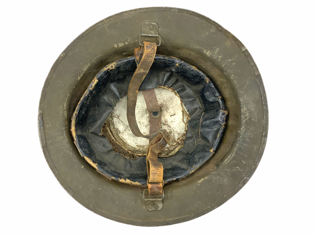 WW1 British Canadian BEF CEF Brodie Combat Helmet Size 6 7/8 WW1 British Canadian BEF CEF Brodie Combat Helmet Size 6 7/8