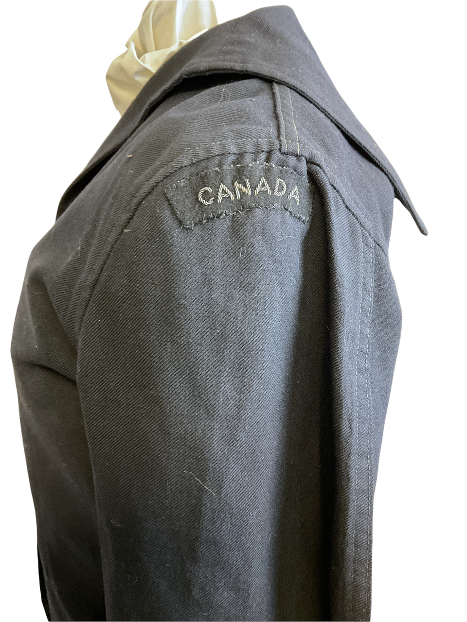 Korean War Canadian Navy RCN Blue Wool Zip Front Jumper Chest 40 Korean War Canadian Navy RCN Blue Wool Zip Front Jumper Chest 40