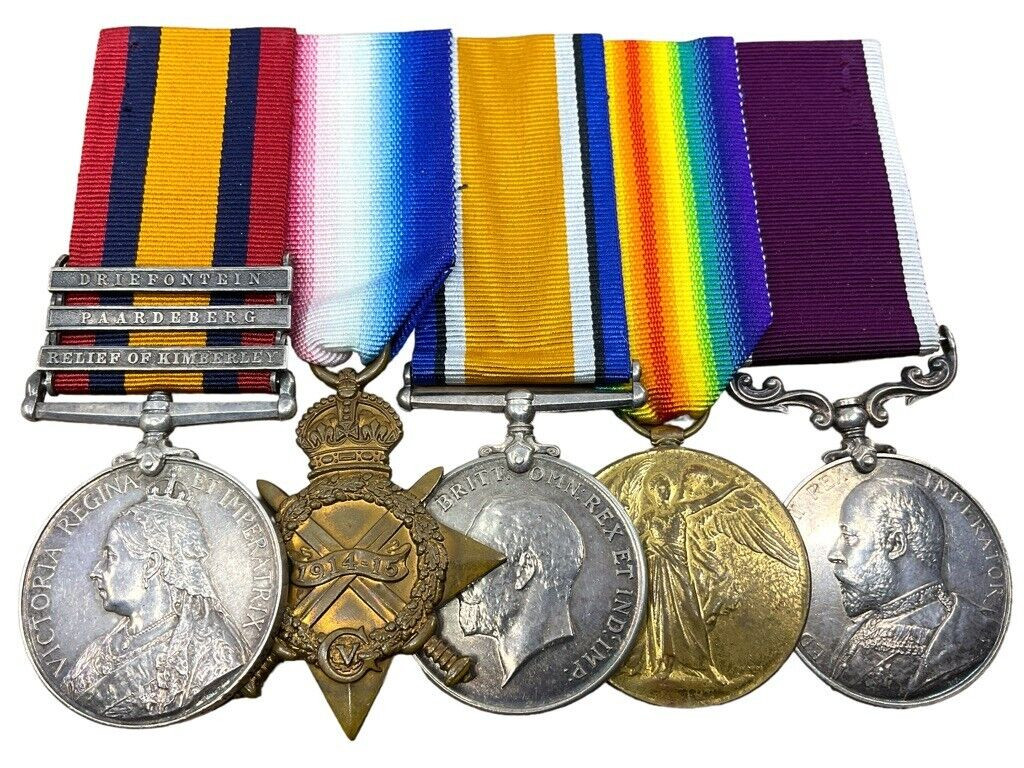 British Boer War QSA Trio Medal Group Q Battery RHA VC Action Gnr H Howard British Boer War QSA Trio Medal Group Q Battery RHA VC Action Gnr H Howard