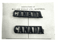 Canadian CANADA Nationality Titles Rifle Regiment Black Pair