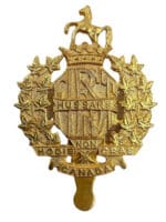 Canadian Forces 1st Hussars Cap Badge with Slider
