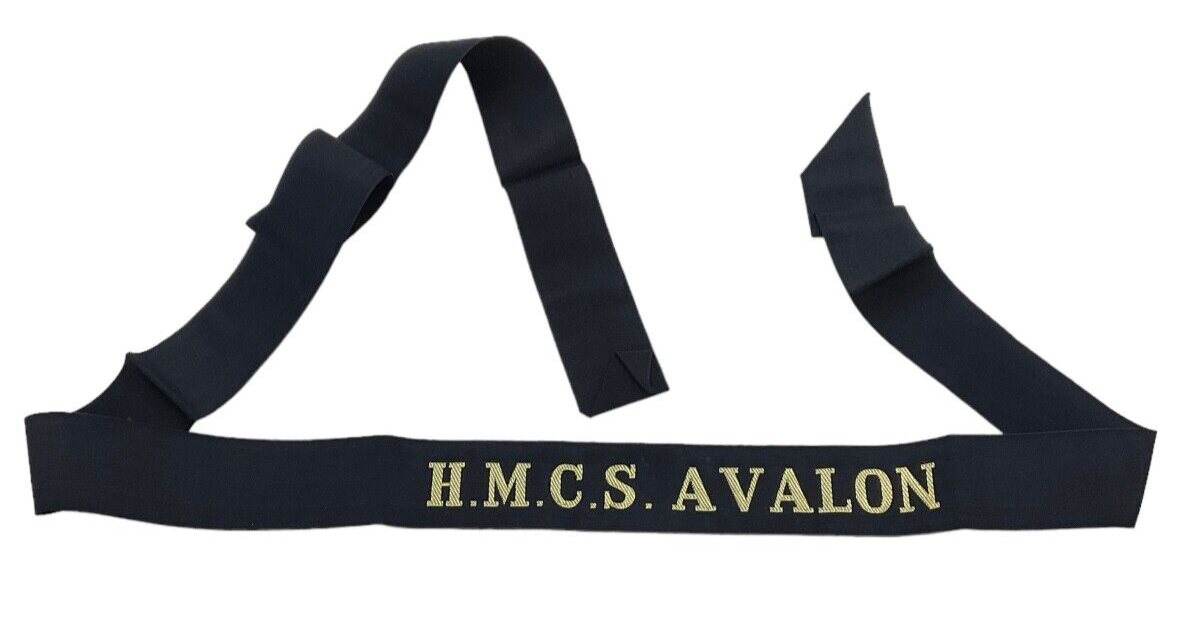 Royal Canadian Navy HMCS Avalon Cap Tally Full Length Royal Canadian Navy HMCS Avalon Cap Tally Full Length