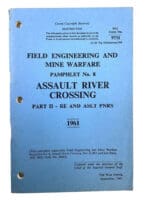 British Army RE Assault River Crossing Part 2 1961 Soft Cover Reference Book