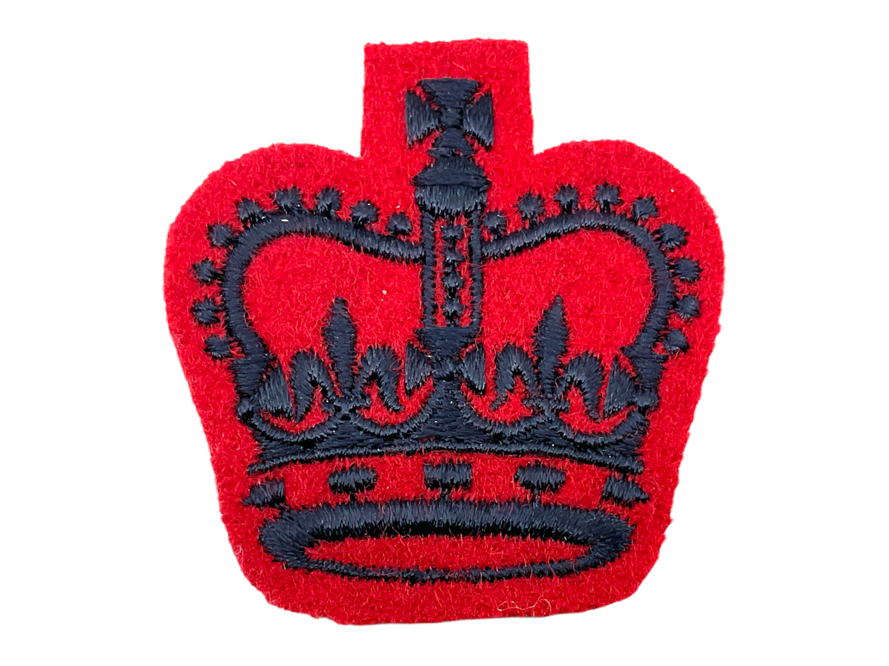 Canadian Rifle Regiment Warrant Officer Rank Crown Sleeve Patch Canadian Rifle Regiment Warrant Officer Rank Crown Sleeve Patch