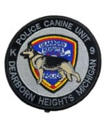 US Dearborn Heights K9 Canine Unit Michigan Sheriff Police Patch US Dearborn Heights K9 Canine Unit Michigan Sheriff Police Patch