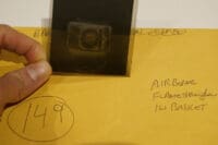 WW2 British Airborne Para Flamethrower in Basket Original Negative #149