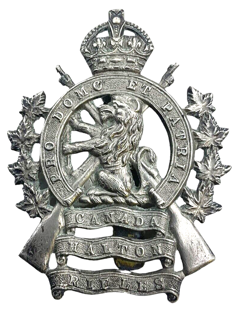 Canadian Militia Halton Rifles Of Canada Cap Badge Canadian Militia Halton Rifles Of Canada Cap Badge