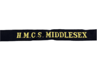 Canadian RCN Navy HMCS Middlesex Full Length Cap Tally