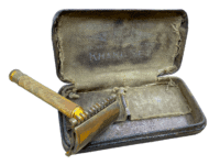 WW1 Canadian CEF Gillette Khaki Three Piece Razor & Box