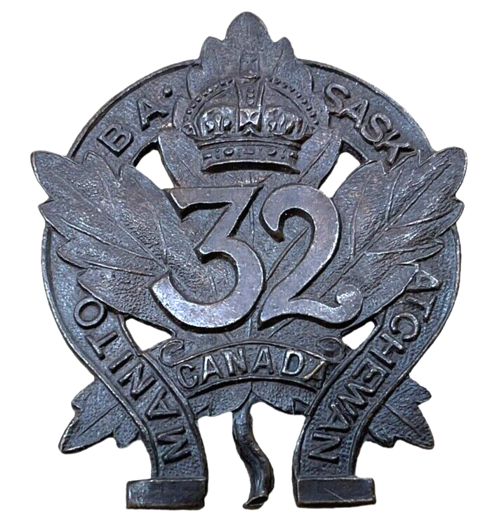 WW1 Canadian CEF 32nd Battalion Collar Badge Insignia WW1 Canadian CEF 32nd Battalion Collar Badge Insignia
