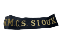 Canadian Forces RCN Navy HMCS Sioux Cut Cap Tally