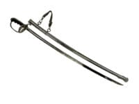 WW2 US Army Officers Triple Guard Etched Sword & Scabbard