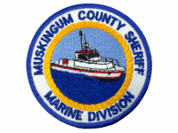 US Muskingum County Ohio Sheriff Marine Division Police Patch