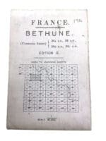 WW1 Canadian British Trench Map Bethune France Edition 6 WW1 Canadian British Trench Map Bethune France Edition 6