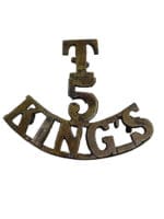 WW1 British BEF 5th Kings Regiment Territorial Shoulder Title Single