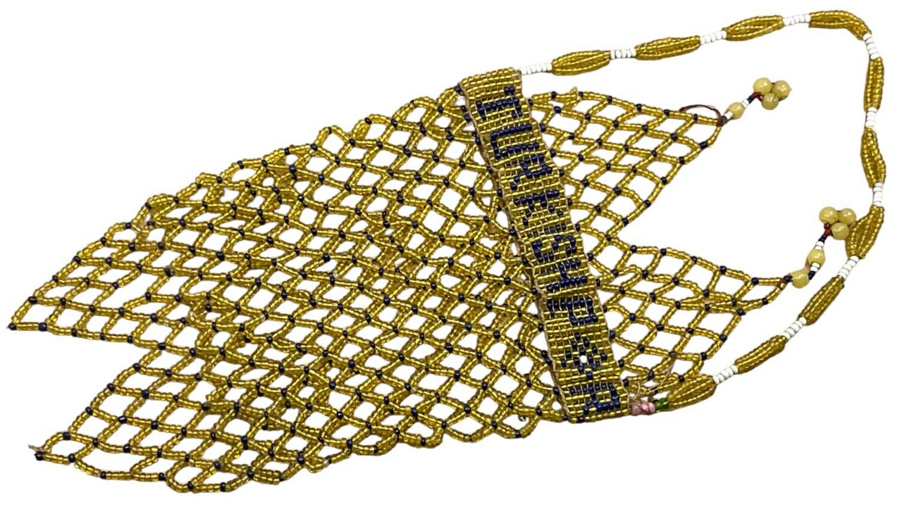 WW1 British Canadian BEF Turkey Turkish Prisoner Beadwork Purse 11 Inches WW1 British Canadian BEF Turkey Turkish Prisoner Beadwork Purse 11 Inches