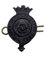 WW1 British BEF Duke Of Lancaster's Own Officers Bronze Collar Badge WW1 British BEF Duke Of Lancaster's Own Officers Bronze Collar Badge