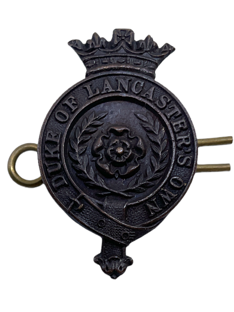 WW1 British BEF Duke Of Lancaster's Own Officers Bronze Collar Badge WW1 British BEF Duke Of Lancaster's Own Officers Bronze Collar Badge