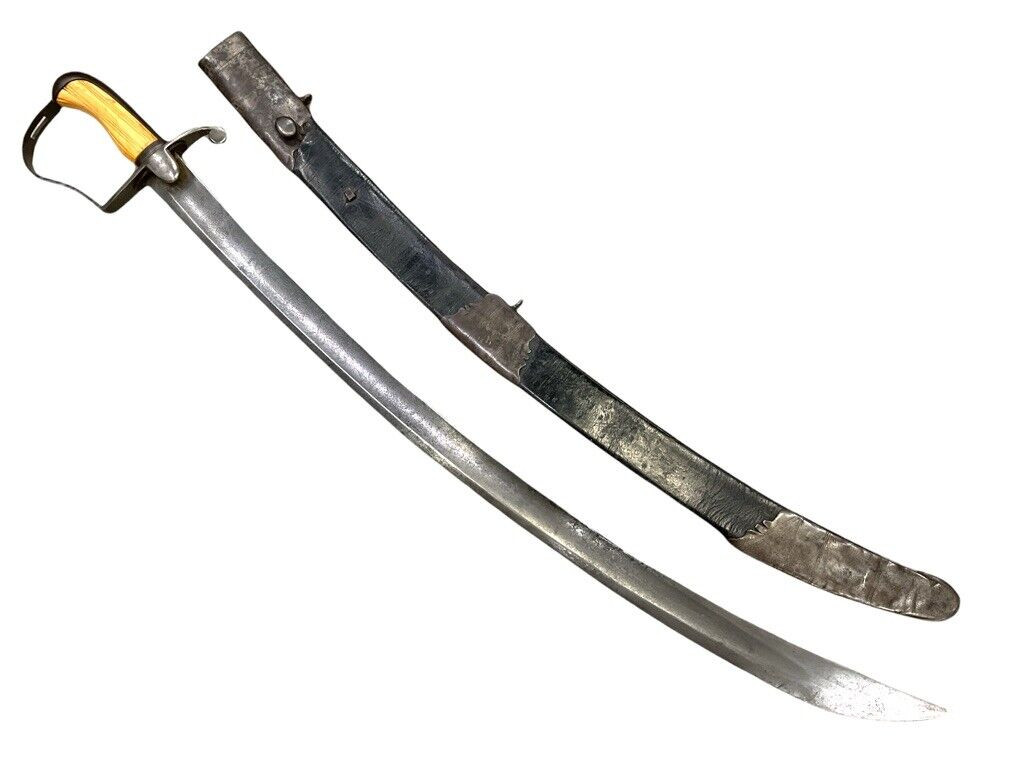 British 1796 Pattern Light Cavalry Kings 8th Irish Sword with Scabbard J Real British 1796 Pattern Light Cavalry Kings 8th Irish Sword with Scabbard J Real