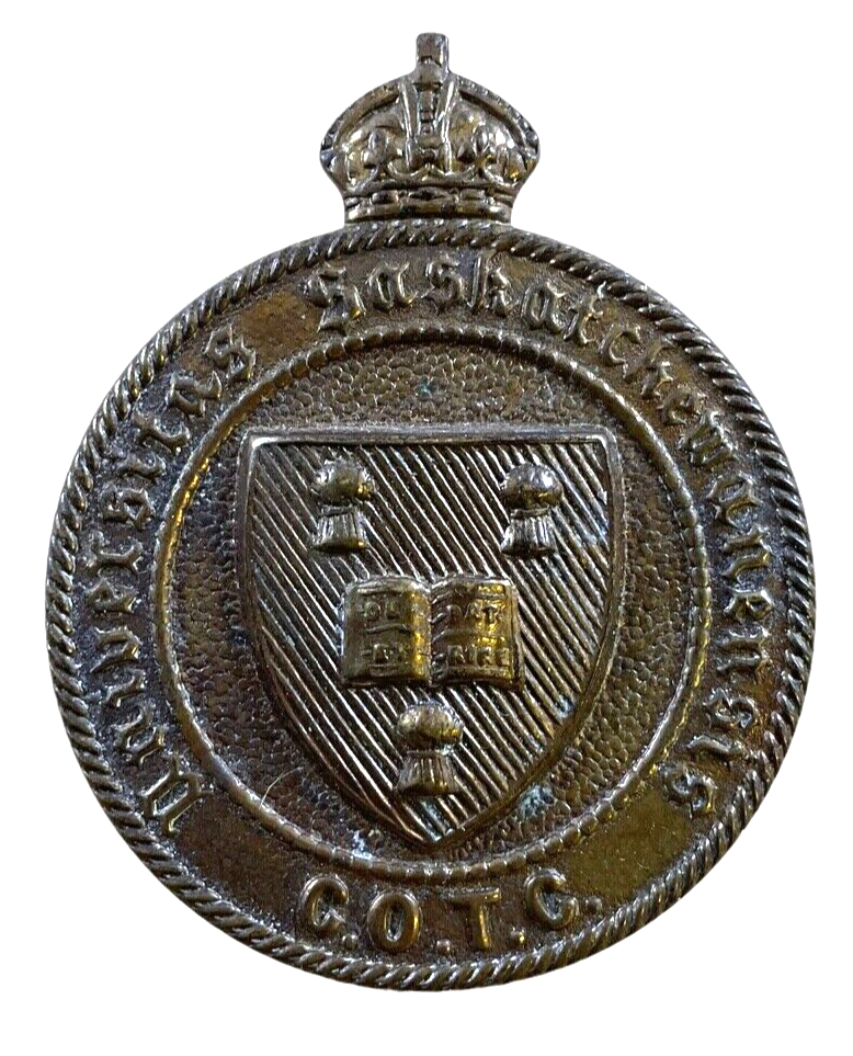 WW2 Canadian COTC University Of Saskatchewan Cap Badge Insignia WW2 Canadian COTC University Of Saskatchewan Cap Badge Insignia