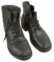 WW2 British Canadian Black Ankle Boots 1945 Dated Size 8 RARE