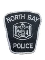 Canadian North Bay Ontario White Border Police Patch Canadian North Bay Ontario White Border Police Patch