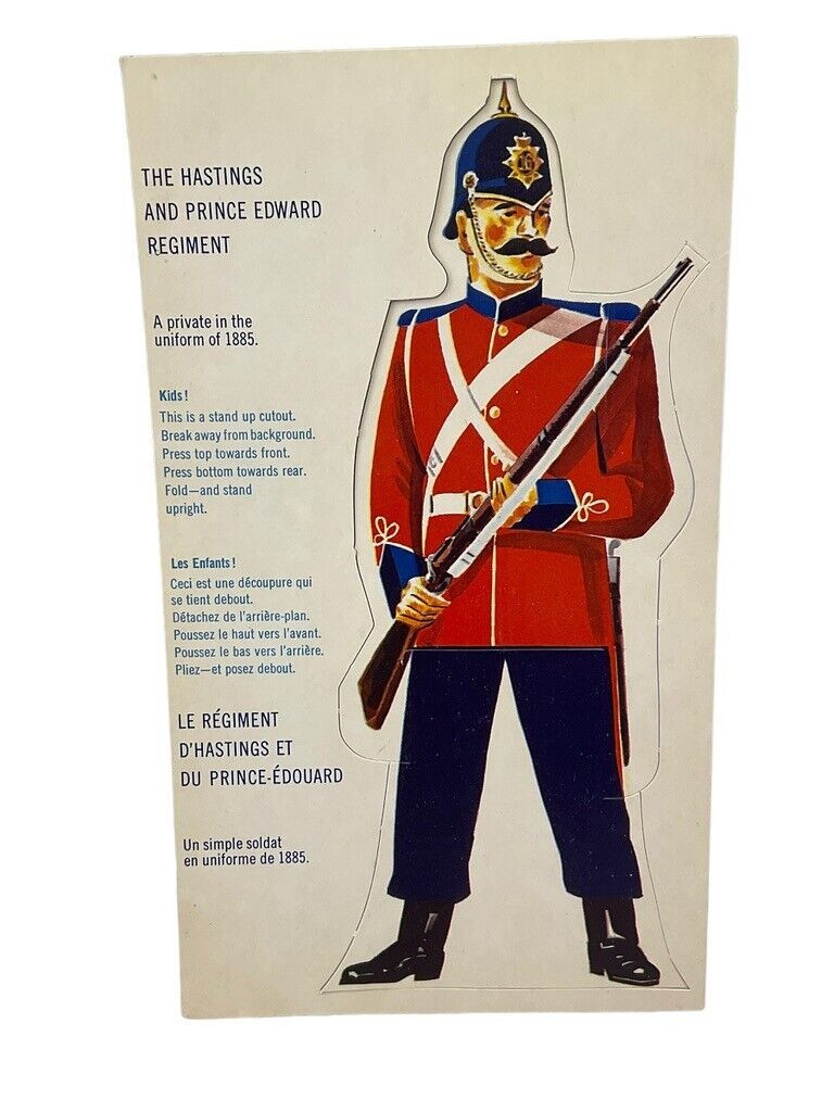 WW2 Canadian Hastings Prince Edward Regt 3D Cardboard Recruiting Display Figures WW2 Canadian Hastings Prince Edward Regt 3D Cardboard Recruiting Display Figures