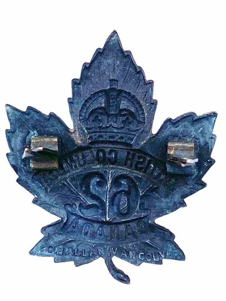 WW1 Canadian CEF 62nd Battalion Cap Badge Insignia WW1 Canadian CEF 62nd Battalion Cap Badge Insignia