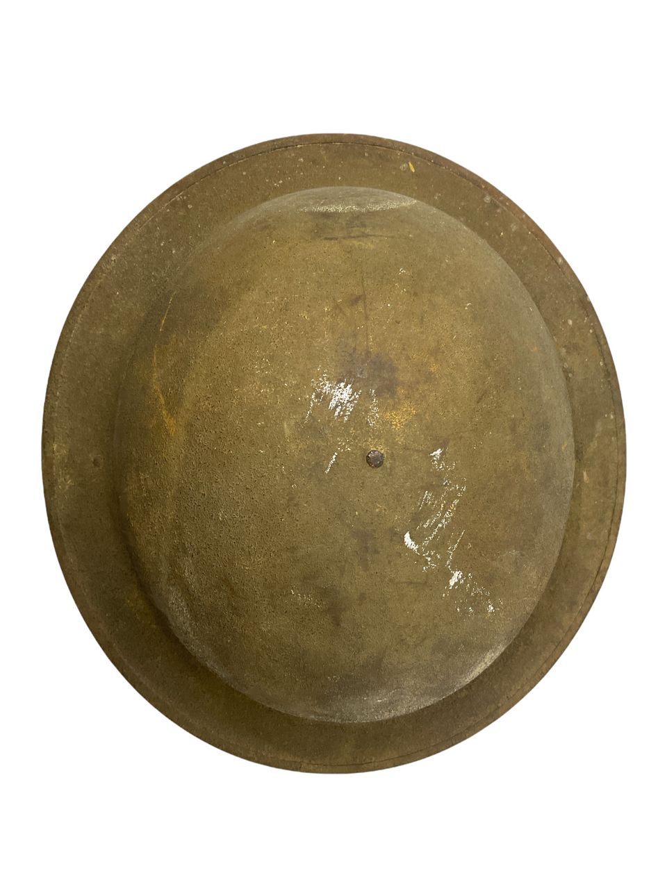 WW1 US AEF 37th Infantry Painted Patched Brodie Helmet WW1 US AEF 37th Infantry Painted Patched Brodie Helmet