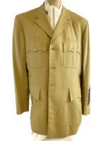 Vietnam War US USCG Tan Four Pocket Jacket 43 Chest 5'11" Height Appx Vietnam War US USCG Tan Four Pocket Jacket 43 Chest 5'11" Height Appx