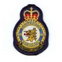 RCAF CAF Canadian 424 Squadron Heraldic Colour Crest Patch