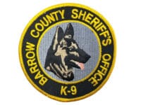 US Barrow County Georgia Sheriff's Office K-9 Unit Yellow Edge Patch 2