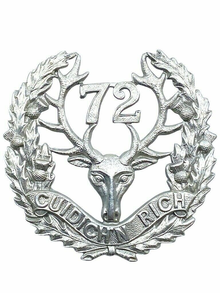 WW1 Canadian CEF 72nd Battalion Cap Badge Insignia WW1 Canadian CEF 72nd Battalion Cap Badge Insignia