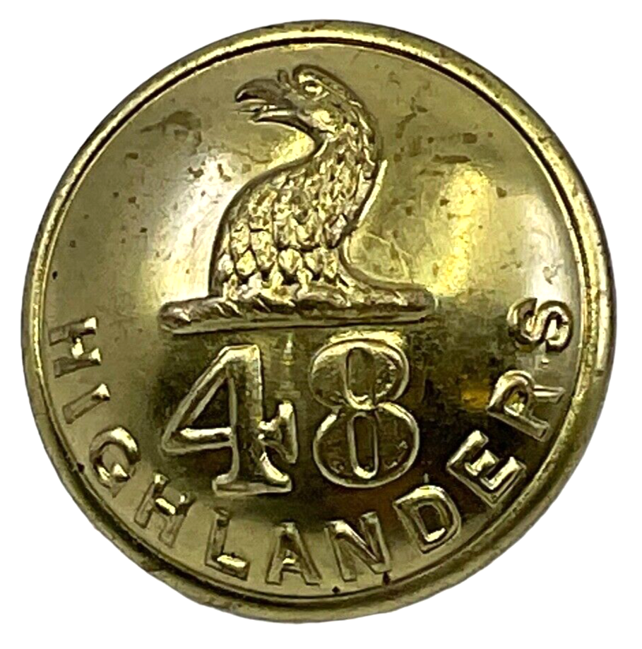 WW2 Canadian 48th Highlanders Jacket Button WW2 Canadian 48th Highlanders Jacket Button