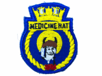 Canadian Sea Cadet RCSC Ships Crest Medicine Hat Patch