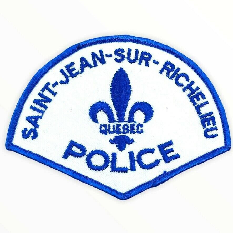 Canadian Saint Jean Sure Richelieu Quebec Police Patch Obsolete Canadian Saint Jean Sure Richelieu Quebec Police Patch Obsolete