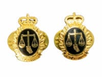 Canadian Forces Legal Service Collar Badge Enameled