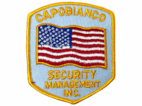 US Capobianco Security Management Inc Yellow Edge Police Patch