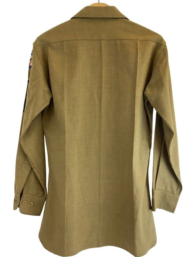 WW2 US Army Alaska Defence Command Other Ranks Shirt with Gas Flap Size 15 1/2 WW2 US Army Alaska Defence Command Other Ranks Shirt with Gas Flap Size 15 1/2