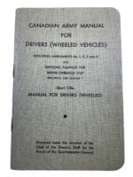 Canadian Forces Drivers Manual for Wheeled Vehicles Softcover Reference Book