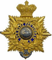 British Victorian Royal Marines Light Infantry Officers Helmet Plate British Victorian Royal Marines Light Infantry Officers Helmet Plate